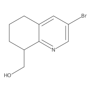 (3-Bromo-5,6,7,8-tetrahydroquinolin-8-yl)methanol结构式