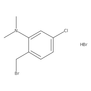 2-(bromomethyl)-5-chloro-N,N-dimethylaniline hydrobromide Structure