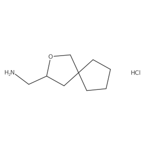 2-Oxaspiro[4.4]nonan-3-ylmethanamine;hydrochloride Structure