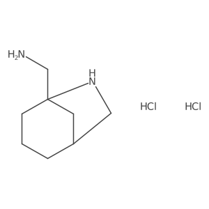 6-Azabicyclo[3.2.1]octan-5-ylmethanamine;dihydrochloride结构式
