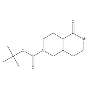 Tert-butyl 5-oxooctahydro-2,6-naphthyridine-2(1H)-carboxylate Structure