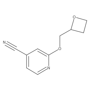 2-[(Oxetan-2-yl)methoxy]pyridine-4-carbonitrile结构式