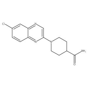1-(6-Chloroquinoxalin-2-yl)piperidine-4-carboxamide Structure