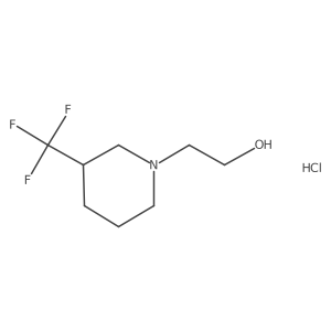 2-[3-(Trifluoromethyl)piperidin-1-yl]ethanol;hydrochloride Structure