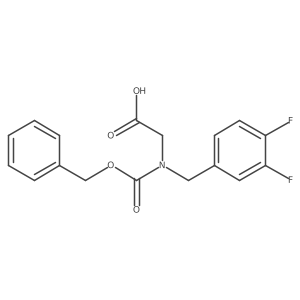 2-{[(Benzyloxy)carbonyl][(3,4-difluorophenyl)methyl]amino}acetic acid Structure
