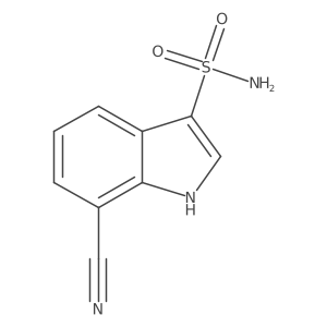 7-cyano-1H-indole-3-sulfonamide结构式