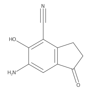 6-Amino-5-hydroxy-1-oxo-2,3-dihydro-1H-indene-4-carbonitrile Structure
