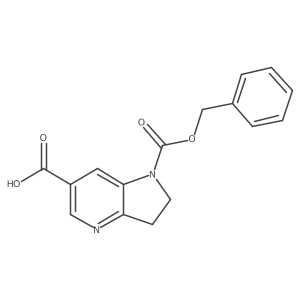 1-[(benzyloxy)carbonyl]-1H,2H,3H-pyrrolo[3,2-b]pyridine-6-carboxylic acid Structure