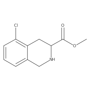 methyl (3R)-5-chloro-1,2,3,4-tetrahydroisoquinoline-3-carboxylate Structure