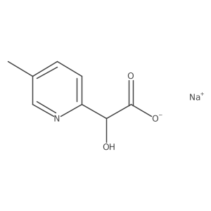 Sodium 2-hydroxy-2-(5-methylpyridin-2-yl)acetate结构式