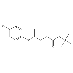 tert-butyl N-{2-[(4-bromophenyl)sulfanyl]propyl}carbamate Structure