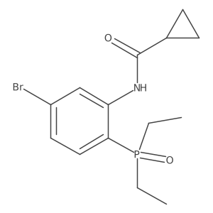N-[5-Bromo-2-(diethylphosphinyl)phenyl]cyclopropanecarboxamide结构式