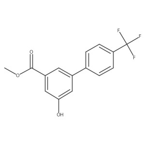 Methyl 5-hydroxy-4'-(trifluoromethyl)-[1,1'-biphenyl]-3-carboxylate结构式
