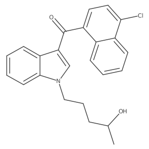 (4-chloronaphthalen-1-yl)(1-(4-hydroxypentyl)-1H-indol-3-yl-2,4,5,6,7-d5)methanone Structure