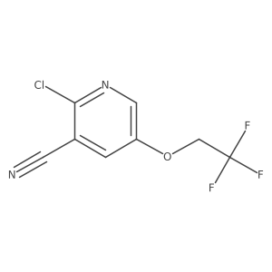 2-Chloro-5-(2,2,2-trifluoroethoxy)nicotinonitrile Structure