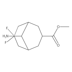 Methyl 9-amino-7,7-difluorobicyclo[3.3.1]nonane-3-carboxylate Structure