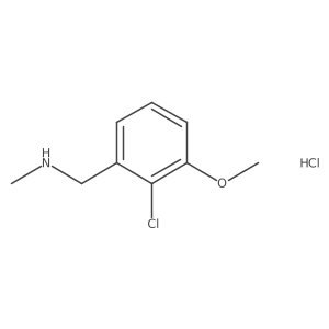 [(2-Chloro-3-methoxyphenyl)methyl](methyl)amine hydrochloride Structure
