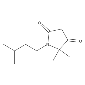 5,5-Dimethyl-1-(3-methylbutyl)pyrrolidine-2,4-dione Structure