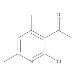 1-(2-Chloro-4,6-dimethylpyridin-3-yl)ethan-1-one结构式