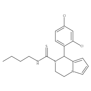 N-butyl-1-(2,4-dichlorophenyl)-3,4-dihydropyrrolo[1,2-a]pyrazine-2(1H)-carbothioamide Structure