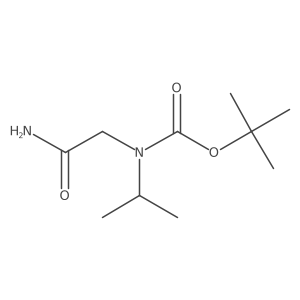 N-carbamoylmethyl-N-isopropyl-carbamic acid t-butyl ester结构式