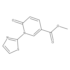 Methyl 6-oxo-1-(2-thiazolyl)-1,6-dihydro-3-pyridinecarboxylate Structure