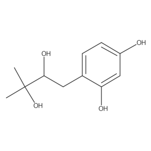 1,3-Benzenediol, 4-(2,3-dihydroxy-3-methylbutyl)- Structure