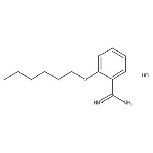 2-Hexyloxy-benzamidine; hydrochloride Structure