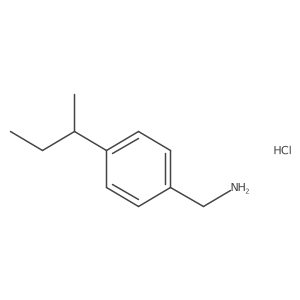 (4-Butan-2-ylphenyl)methanamine;hydrochloride结构式