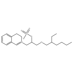Isoquinolinium, 2-[3-[(2-ethylhexyl)oxy]-2-(sulfooxy)propyl]-3,4-dihydro-, inner salt结构式
