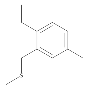 1-Ethyl-4-methyl-2-[(methylthio)methyl]benzene结构式