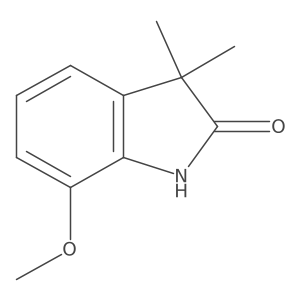 7-Methoxy-3,3-dimethylindolin-2-one Structure