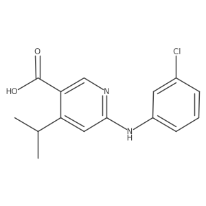 6-(3-Chlorophenylamino)4-isopropyl-nicotinic acid Structure