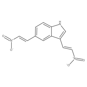 3,5-Bis(2-nitroethenyl)-1H-indole结构式