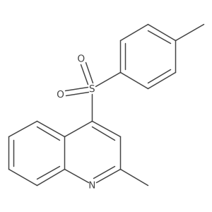 2-Methyl-4-[(4-methylphenyl)sulfonyl]quinoline Structure