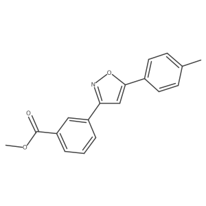 Methyl 3-(5-p-tolylisoxazol-3-yl)benzoate Structure