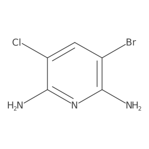 3-Bromo-5-chloropyridine-2,6-diamine Structure