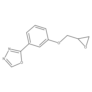 2-[3-(Oxiran-2-ylmethoxy)phenyl]-1,3,4-oxadiazole Structure