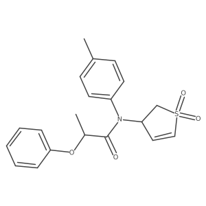N-(1,1-dioxido-2,3-dihydrothiophen-3-yl)-2-phenoxy-N-(p-tolyl)propanamide Structure