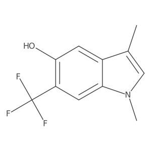 1,3-Dimethyl-6-trifluoromethyl-1H-indol-5-ol Structure