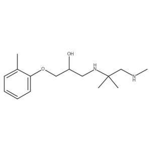 1-[[1,1-Dimethyl-2-(methylamino)ethyl]amino]-3-(2-methylphenoxy)-2-propanol结构式