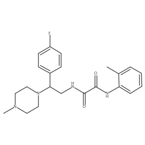 N1-(2-(4-fluorophenyl)-2-(4-methylpiperazin-1-yl)ethyl)-N2-(o-tolyl)oxalamide Structure
