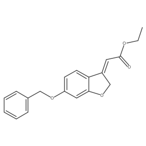 Ethyl 2-(6-phenylmethoxy-1-benzofuran-3-ylidene)acetate Structure