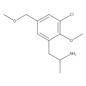 3-Chloro-2-methoxy-5-(methoxymethyl)-alpha-methylbenzeneethanamine Structure