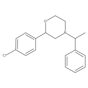 (2R)-2-(4-chlorophenyl)-4-[(1R)-1-phenylethyl]morpholine结构式