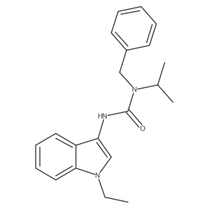 1-benzyl-3-(1-ethyl-1H-indol-3-yl)-1-isopropylurea Structure