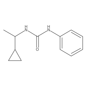 3-(1-Cyclopropylethyl)-1-phenylurea结构式