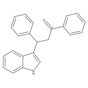 (3S)-3-(1H-Indol-3-yl)-1,3-diphenylpropan-1-one Structure