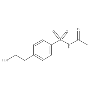 N-Acetyl-4-(2-aminoethyl)-benzenesulfonamide结构式