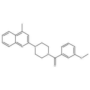 2-[4-(3-Methoxybenzoyl)piperazin-1-yl]-4-methylquinoline结构式